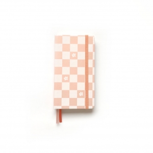 planner wallet semanal - checkerboard peachy