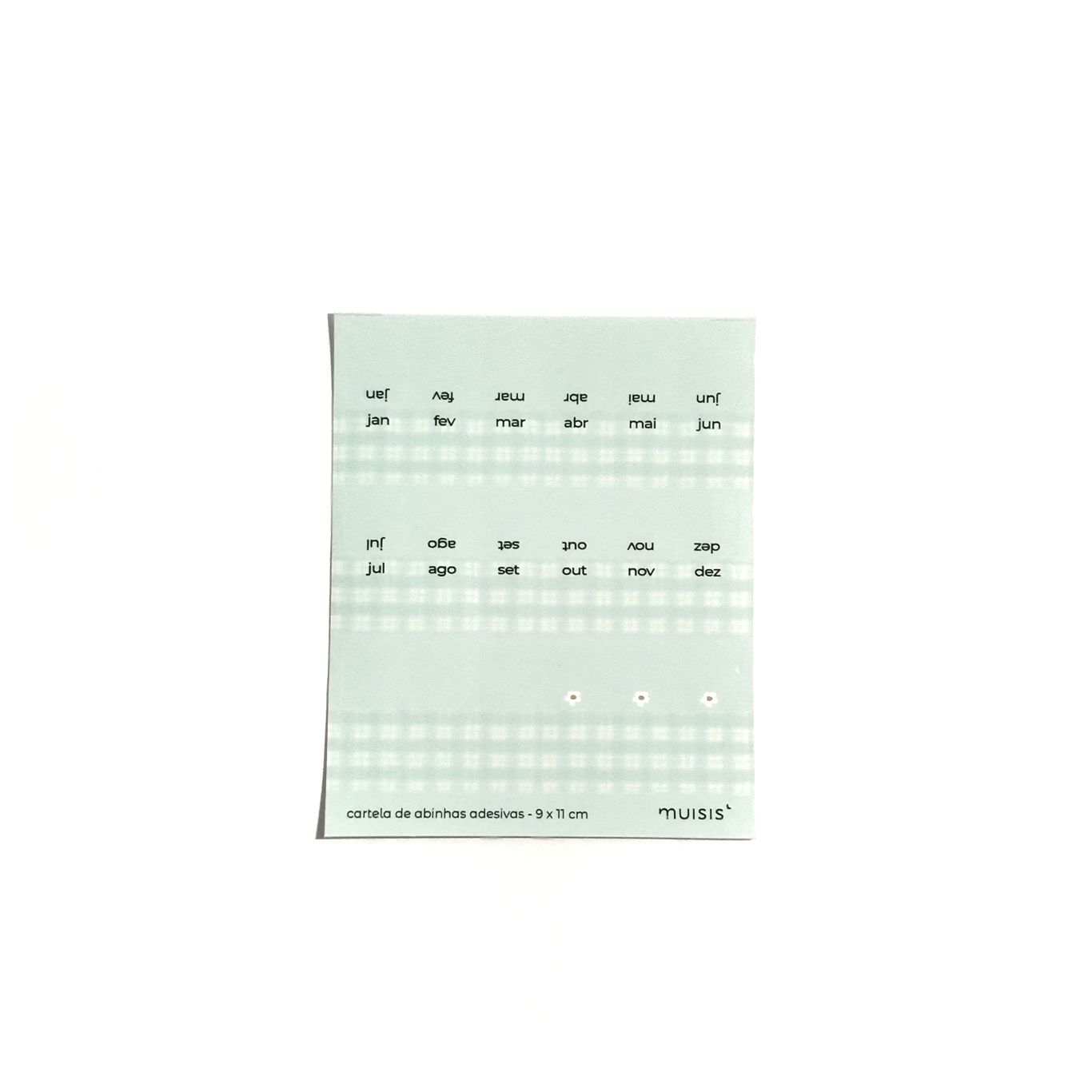 cartela de abinhas adesivas - 9x11 cm - 8 cores para escolher