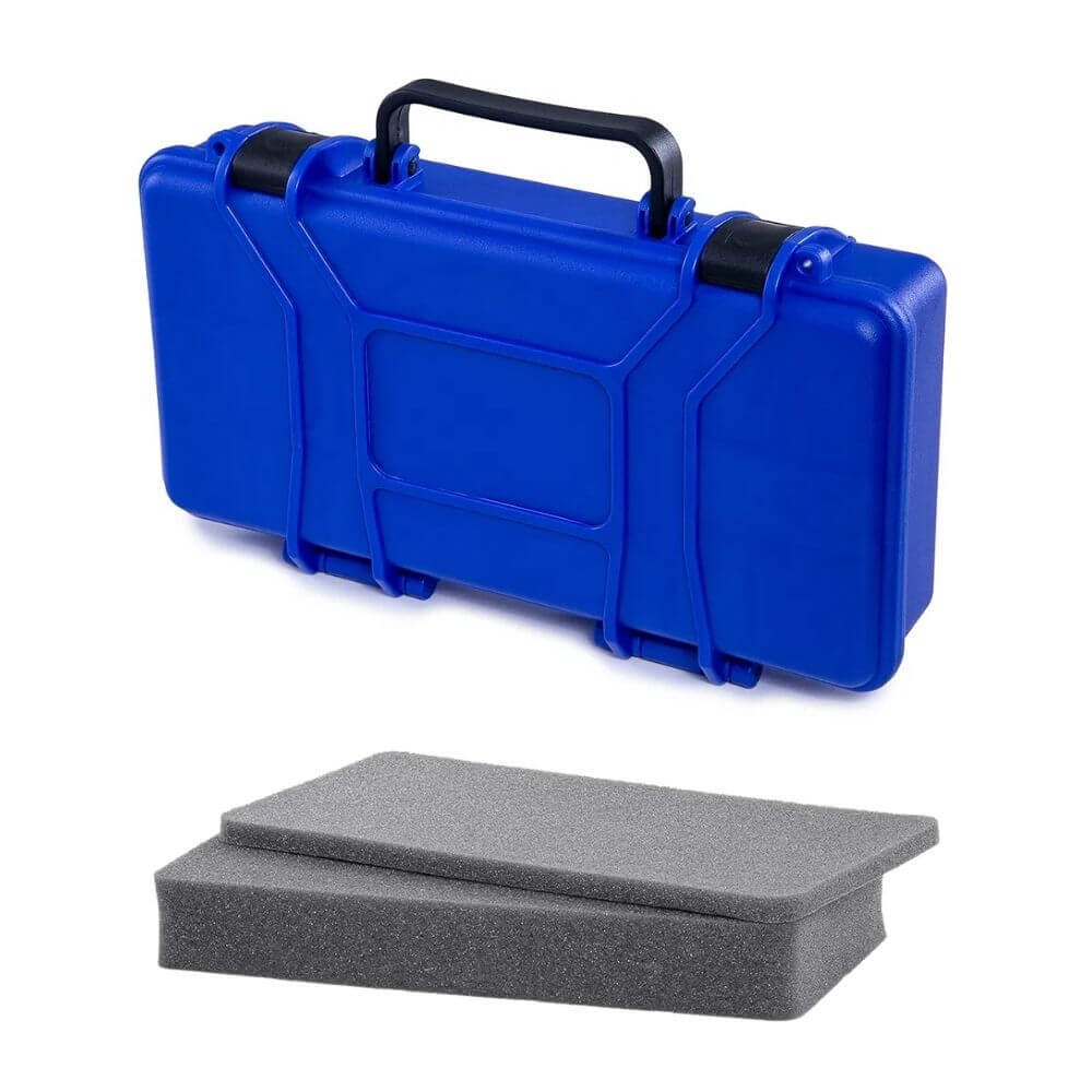 Case Rígido Patola MP-0010 Azul com Espuma Micro Serrilhada