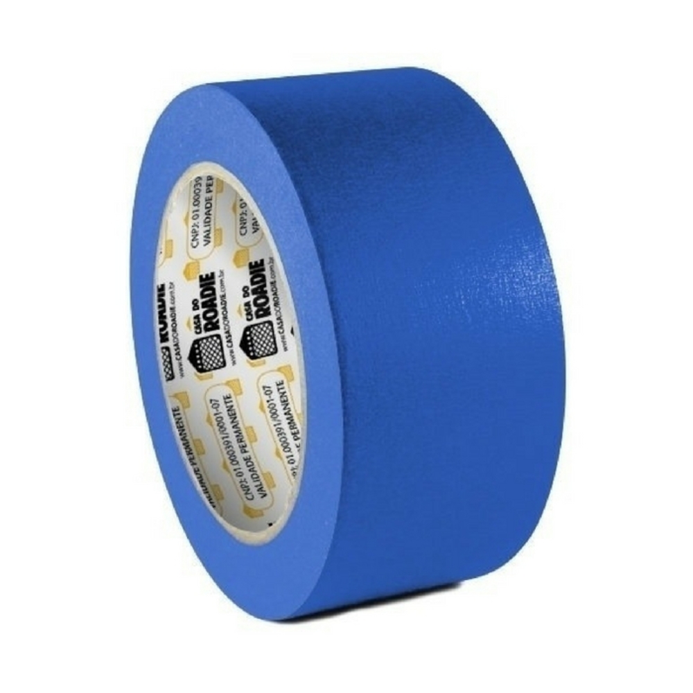 Fita de Papel Crepe Colorida Casa do Roadie 48mm X 20m Azul