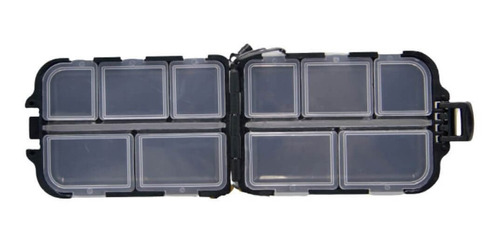 Mini Case Organizadora com 10 Compartimentos Preta CDR - Casa do Roadie