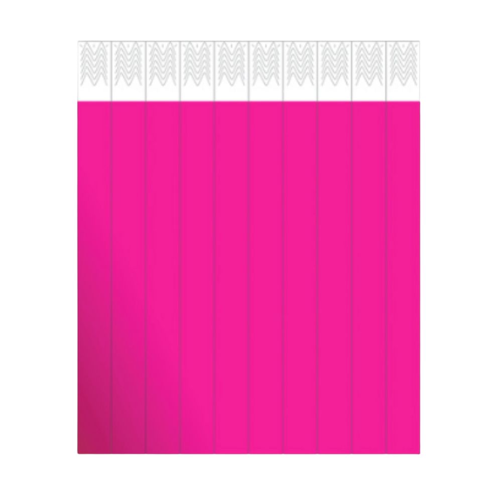 Pulseiras de Identificação Nylon Sem Personalização Rosa Neon - 10 unidades  - Casa do Roadie