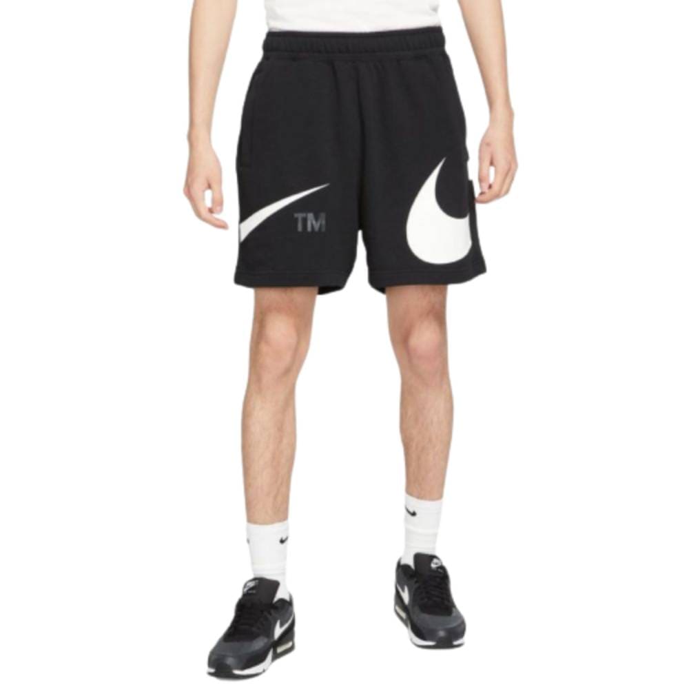 Bermuda Nike Sportwear Swoosh Preto Branco