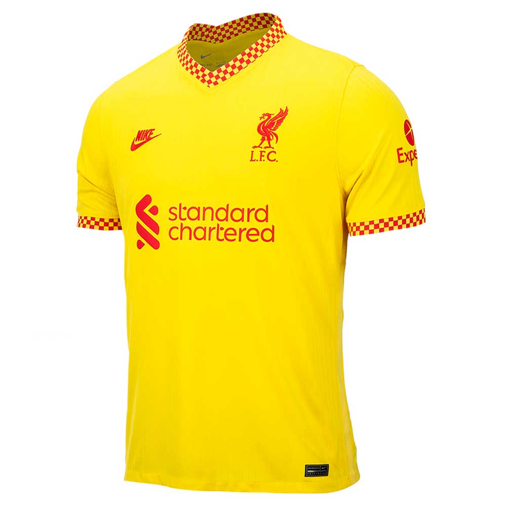 Camisa Oficial Liverpool III 21/22 Masculina Amarelo