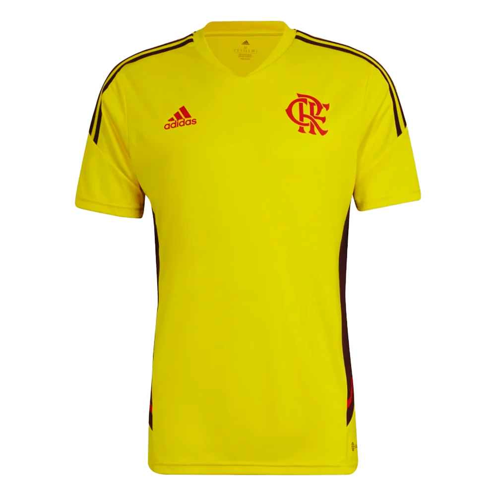 Camisa Oficial Flamengo Condivo Treino 22/23 Amarelo Preto