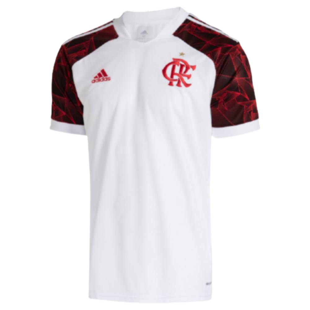 Camisa Oficial Flamengo II 2021 Branco Vermelho