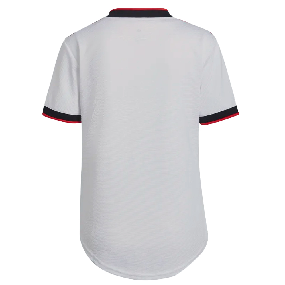 Camisa Oficial Flamengo II 22/23 Feminina Branco Vermelho