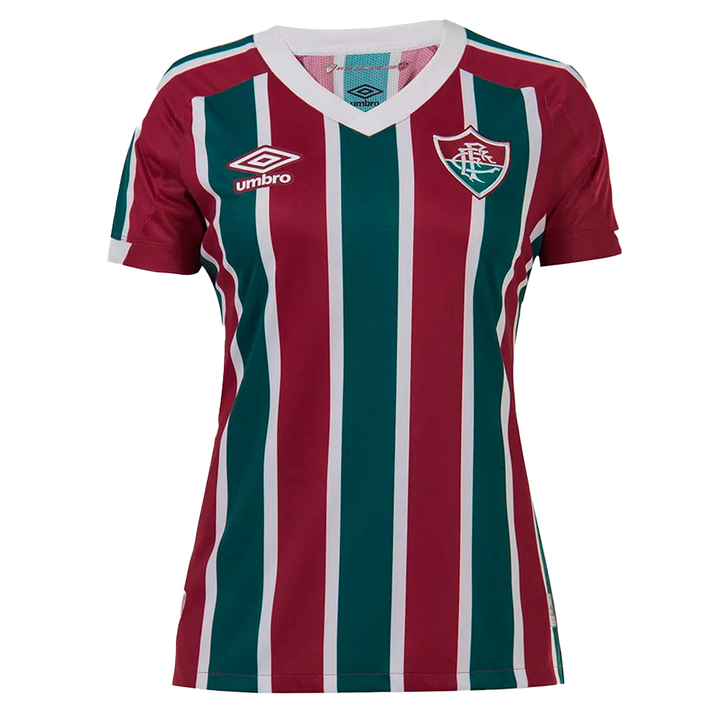 Camisa Oficial Fluminense I 22/23 Feminina Vinho Verde