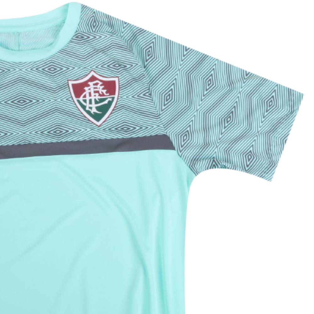 Camisa Oficial Fluminense Treino 21/22 Masculino Verde Cinza