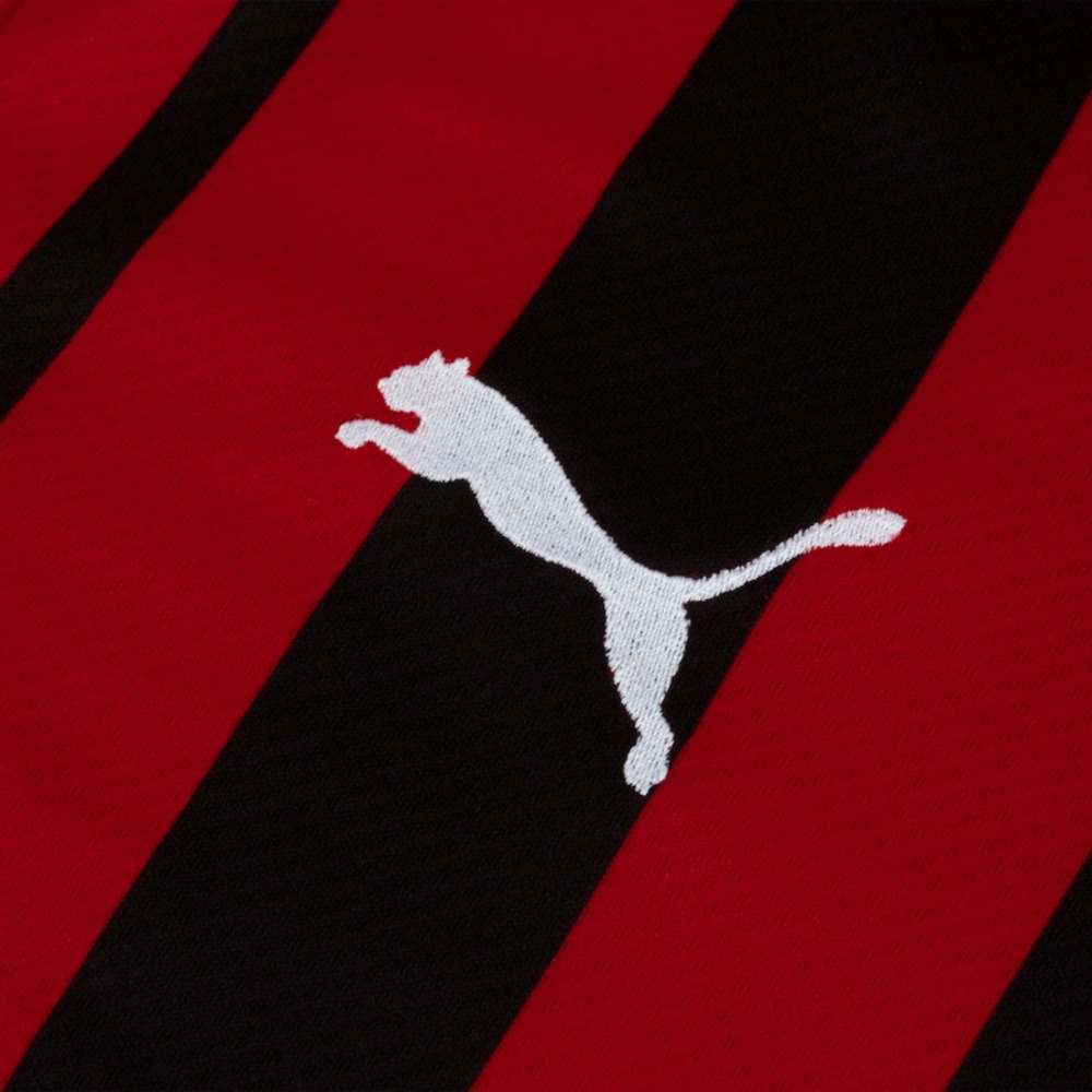 Camisa Oficial Milan I 21/22 Vermelho Preto