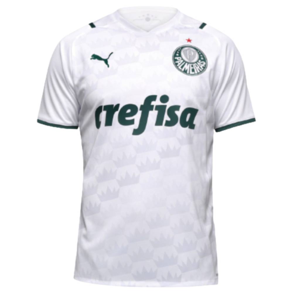 Camisa Oficial Palmeiras II 21/22 Masculina Branco Verde