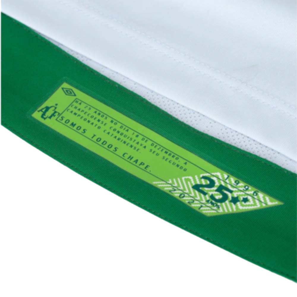 Camisa Umbro Chapecoense Of II 21/22 S/N Branco Verde