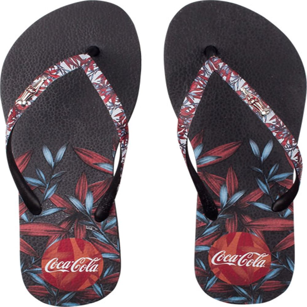 Chinelo Coca-Cola Summer Leaves