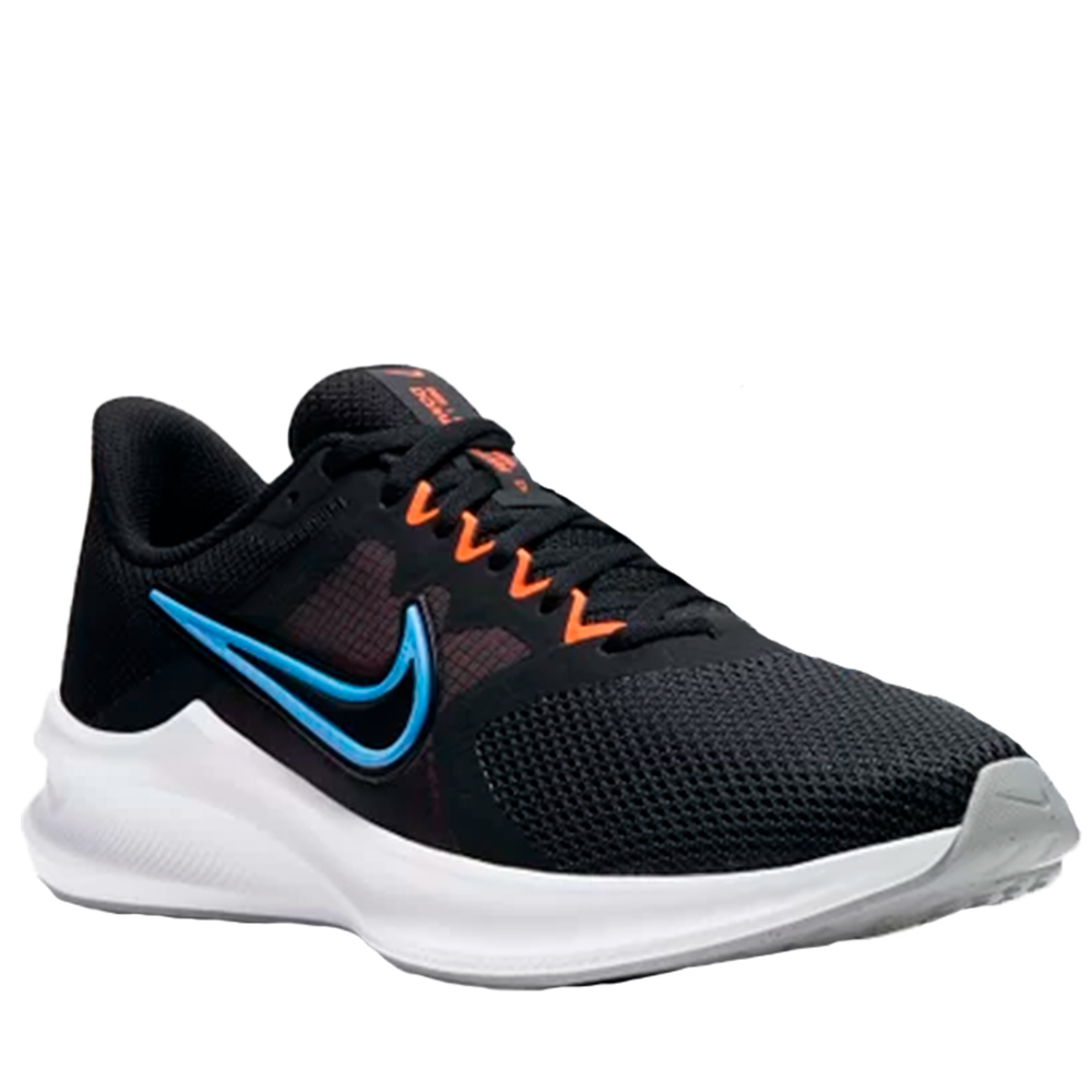 Tênis Nike Downshifter 11 Preto Branco Azul