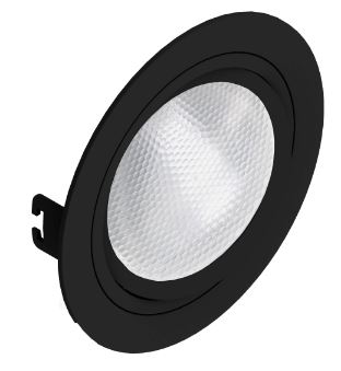 Luminária de Embutir Saveenergy Redonda Plana ABS 1X PAR 30 Preta SE-330.1059