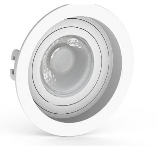 Luminária de Embutir Saveenergy Redondo Recuado ABS 1X GU10 MR16 Branca SE-330.1034