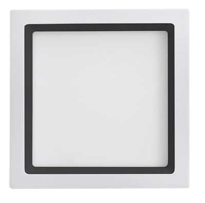 Luminária Painel Plafon Led Saveenergy de Embutir Recuado 20W Branco e Preto 4000K 22x22x2 SE-240.1676
