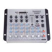 LL Audio Mixer Nanomix NA702R BT (6 Canais/USB/Cartão SD/Bluetooth/FM)