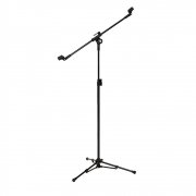 Pedestal Girafa para 2 Microfones Vector PMV-02-P (Com Cahimbo)