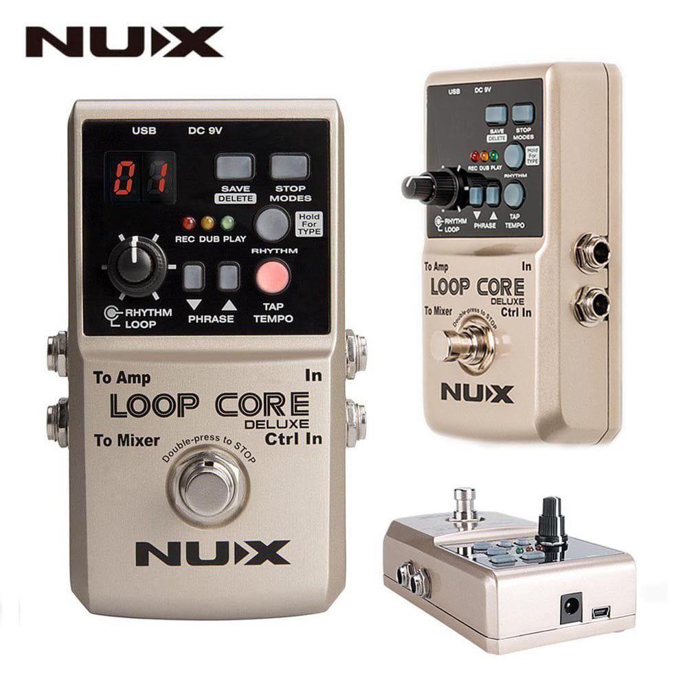 Nux Pedal de Efeito para Guitarra Loop Core Deluxe (8 Horas de Gravação)