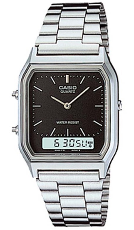 Relógio Casio Vintage AQ-230A-1DMQ Prata