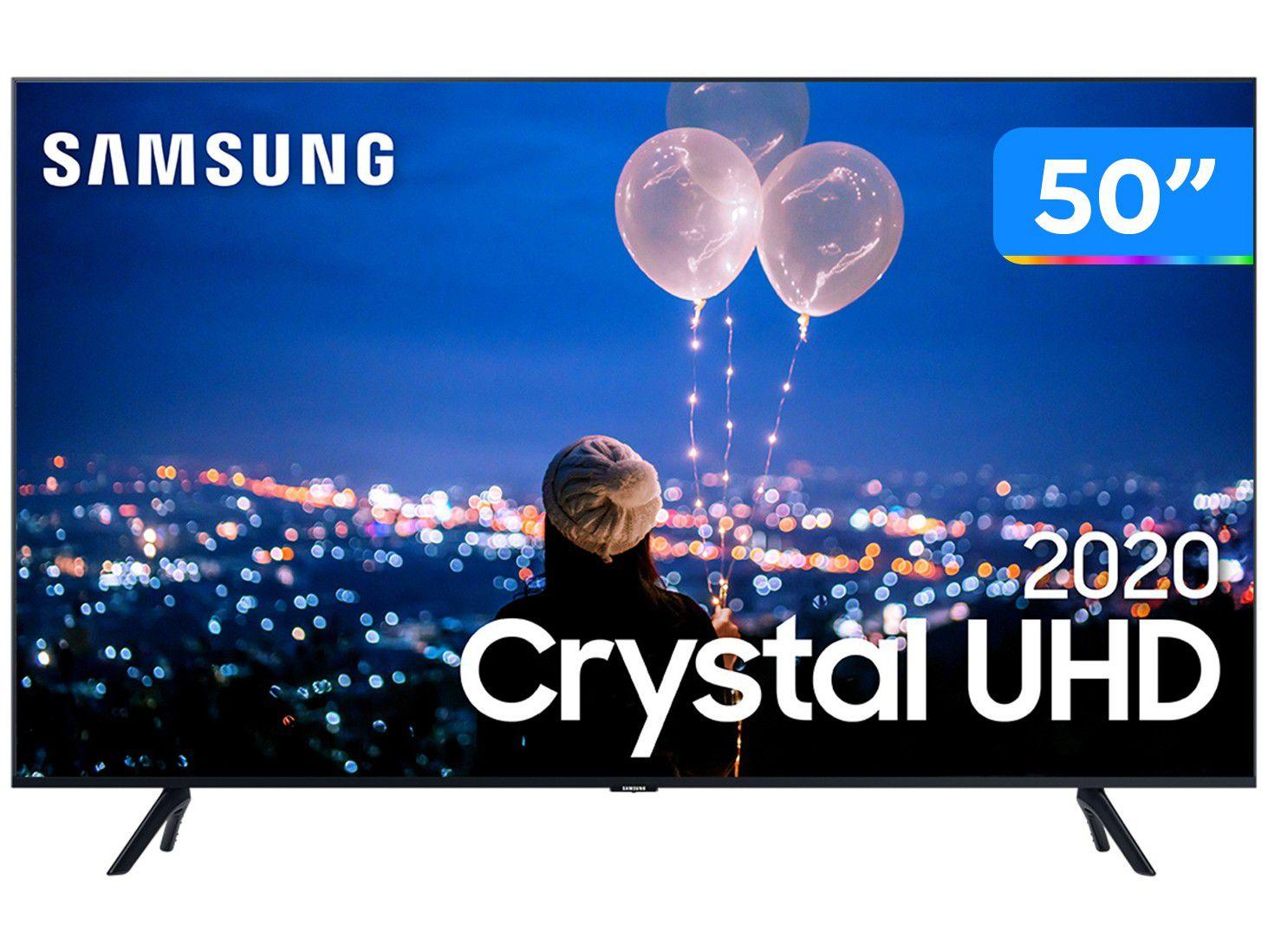 Smart TV Crystal UHD 4K LED 50” Samsung - 50TU8000 Wi-Fi Bluetooth HDR 3 HDMI 2 USB