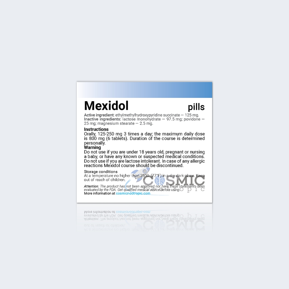 Mexidol Emoxipina 125 mg 30 tablets