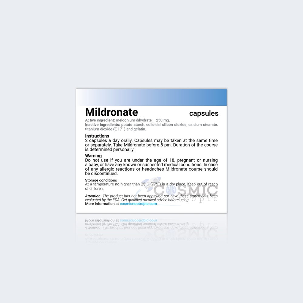 Mildronato Meldonium - 250 mg 40 capsulas