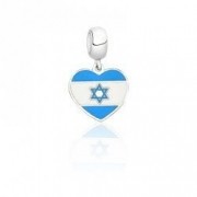 Berloque Coração Israel