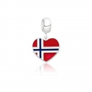 Berloque Coração Noruega