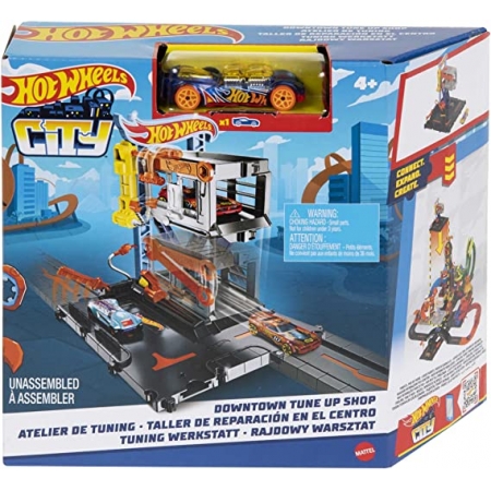 Hot Wheels Pista de Brinquedo Oficina de Reparações - Mattel