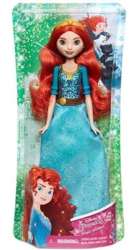 Boneca Princesa Merida Disney Royal Shimmer Brilhantes - Hasbro