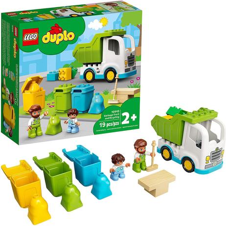 Caminhão do Lixo e Reciclagem - Lego Duplo