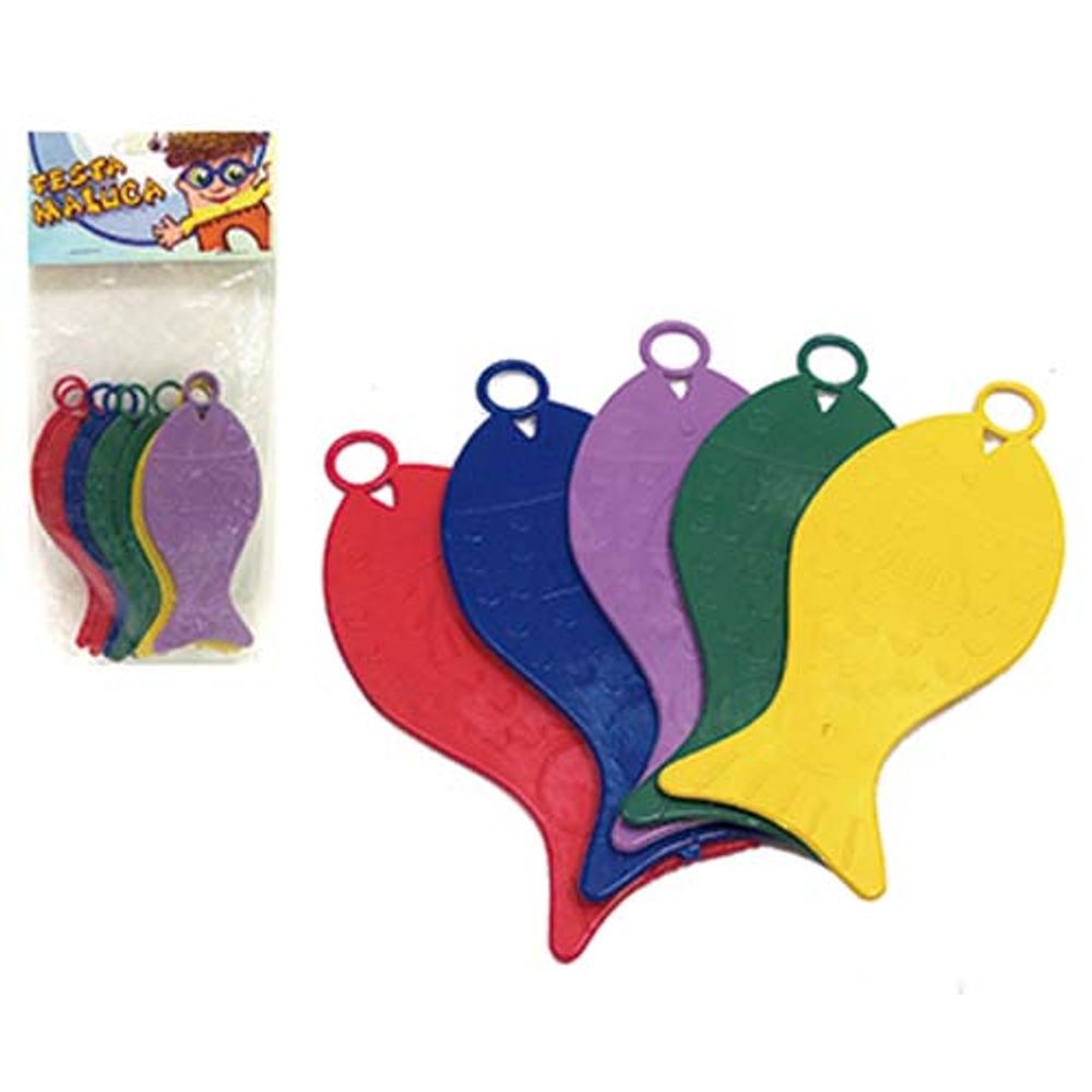 Enfeite Decorativo Kit 10 Peixinhos Coloridos Pesca Junina - Festança