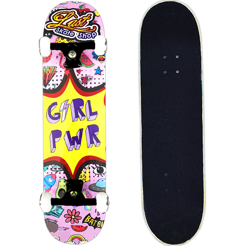 Skate Montado LAST SKATE SHOP 8.0 Iniciante Modelo: GIRL POWER 2 - Last Skate Shop