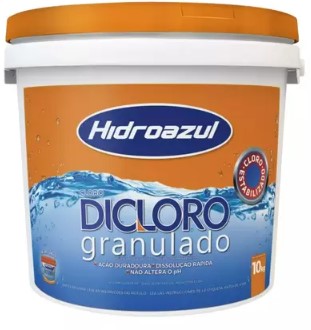 Cloro Dicloro Hidroazul  concentrado Balde Laranja 10kg