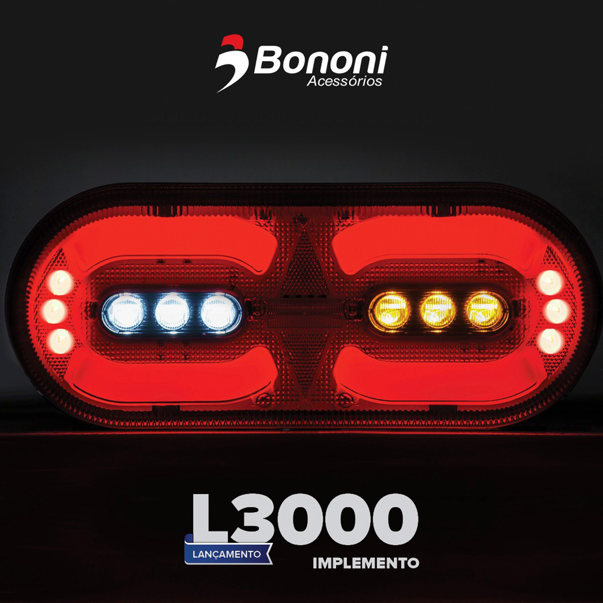 Lanterna Traseira Carreta Implemento 36 Leds Ld/le 24v  - Bononi Acessórios