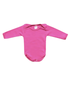 Body para bebê rosa pink manda longa
