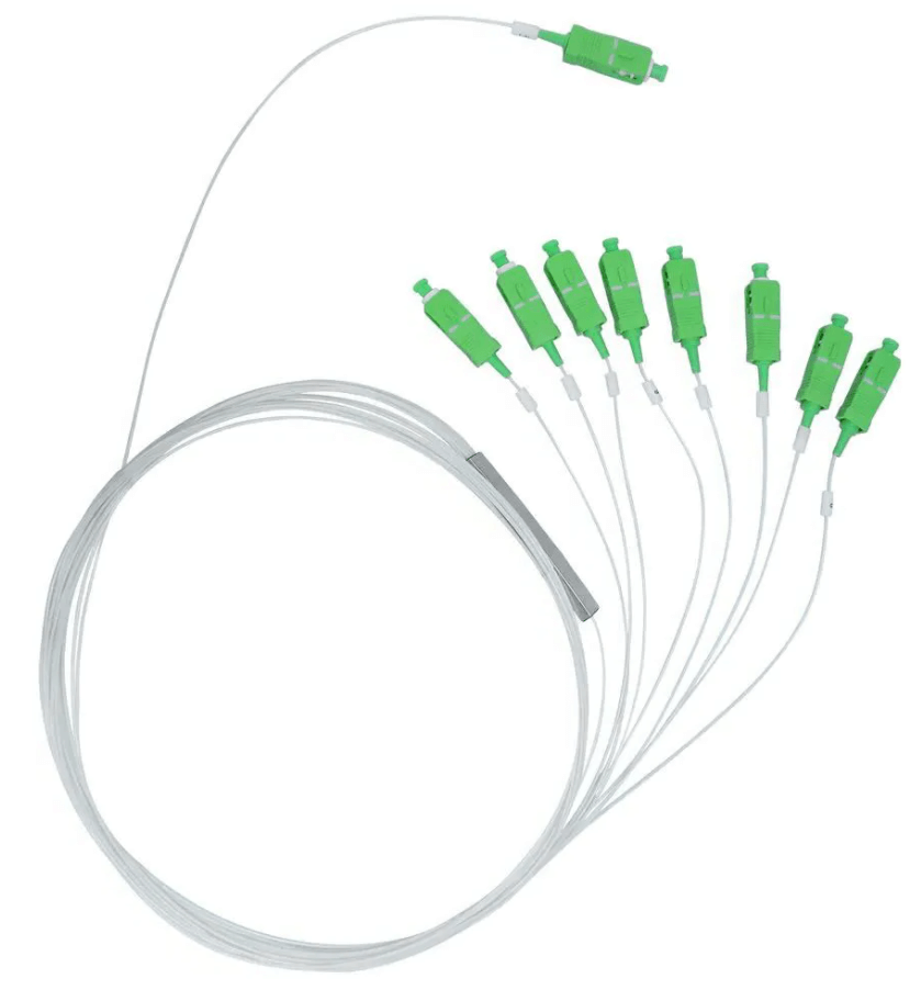 Splitter Óptico Conectorizado SC/APC 1x8 Verde