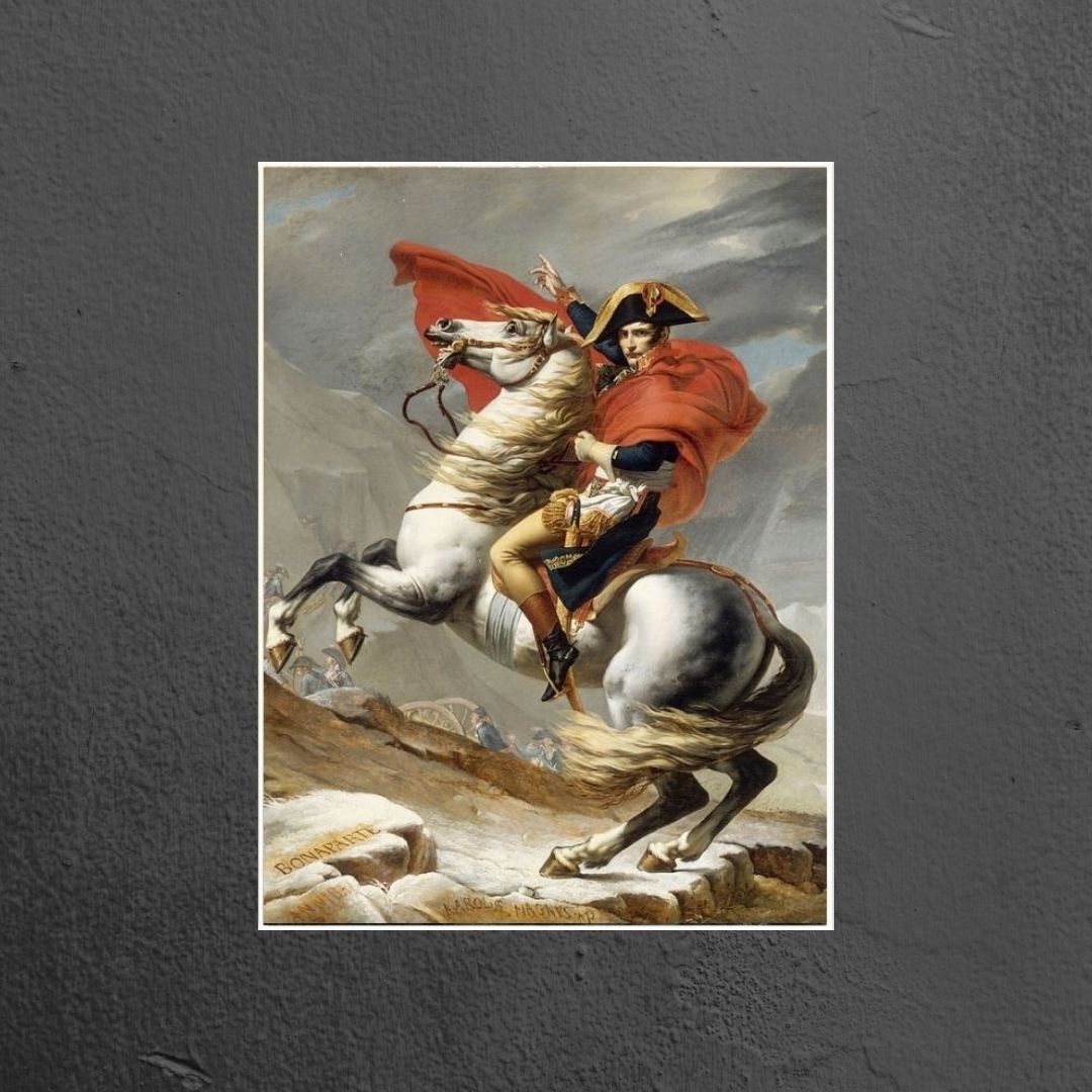 Quadro Decorativo Napoleão Bonaparte Com Moldura 90x60 cm