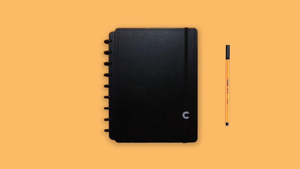 Caderno Inteligente Medio Black Cimd3090