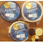 TRIO ALAGOENSE- 3 queijos artesanais ALAGOA - TRADICIONAL, 4 SABORES E AO VINHO - 1KG cada peça