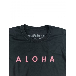 Camiseta Aloha Black With Pink