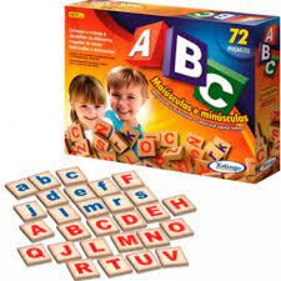Jogo Educativo Brincando com o ABC 72 peças