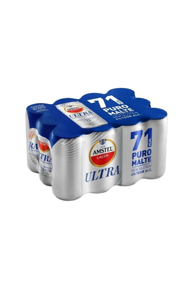 Cerveja Amstel Ultra 71 calorias Lata 269ml CX C/12