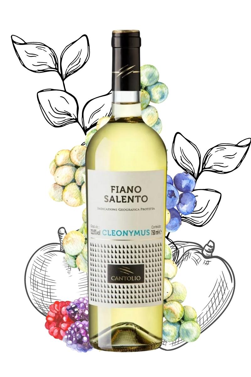 Vinho Branco Italiano Cantolio Cleonymus Fiano di Salento