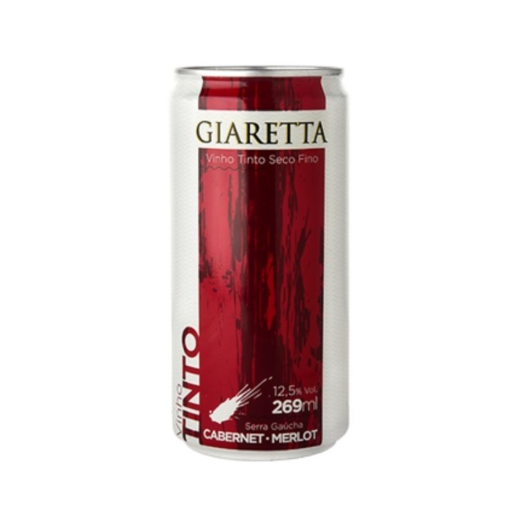 Vinho em Lata Brasileiro Fino Tinto Giaretta 269 ml