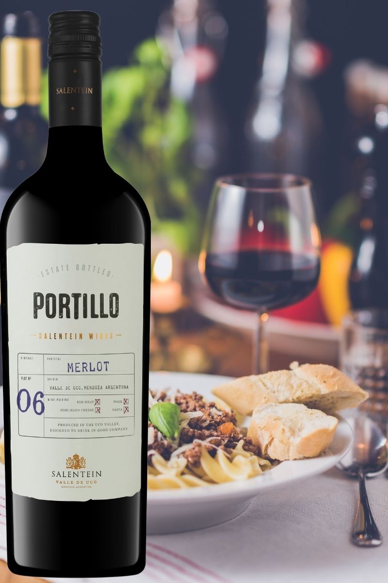 Vinho Tinto Argentino Portillo Merlot 2019