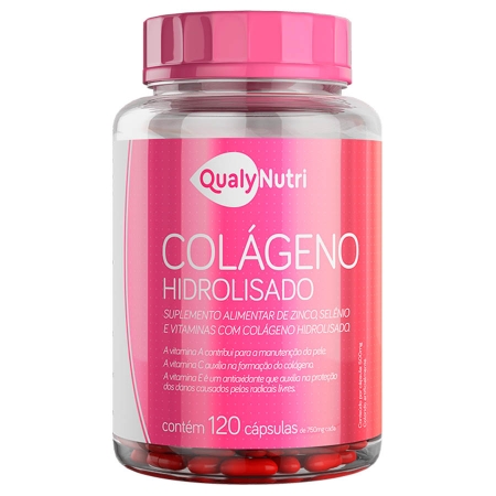Colágeno Hidrolisado 120 cápsulas - Qualy Nutri