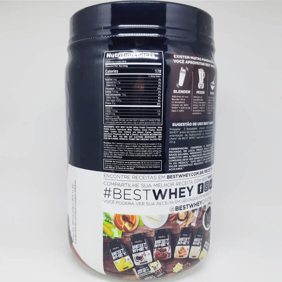 Best Whey Protein Chocolate Brownie 450g - Atlhetica Nutrition
